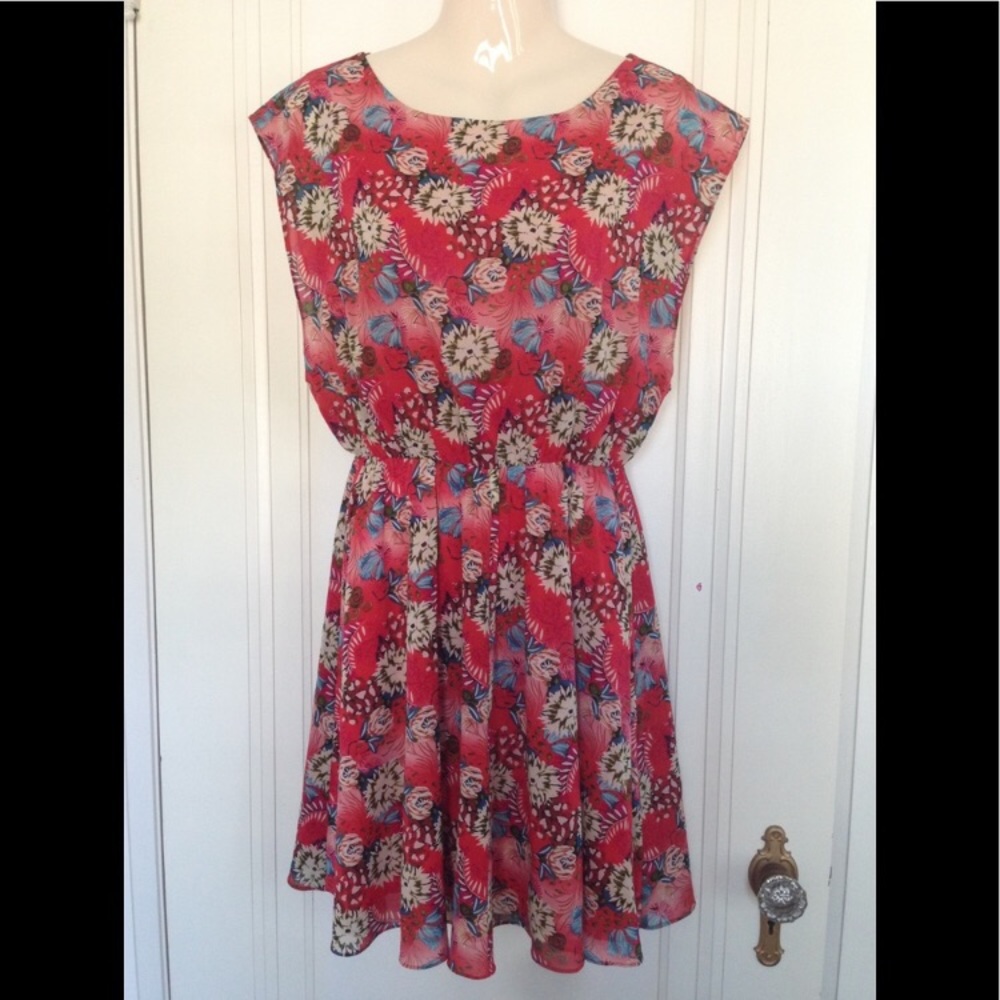 Alice & Olivia Floral Silk Mini Dress
